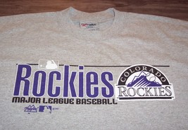 Vintage 1997 COLORADO ROCKIES MLB BASEBALL T-Shirt MENS XL NEW MAJESTIC - £19.60 GBP