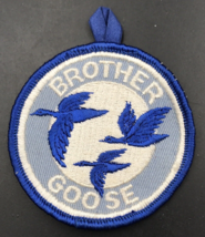 Vintage Brother Goose Patch w/ Button Hang Tag 3&quot; x Diameter - £7.56 GBP