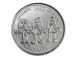 1999 Canadian 25-Cent September: Canada Through a Child&#39;s Eye Quarter Co... - $1.44