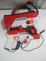 2 Laser 360 Degrees Tag Game Zuru X Shot 2 Player Guns And Glasses Headsets - £13.37 GBP