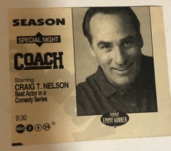 Coach TV guide Print Ad Craig T Nelson Shelley Fabares Jerry Van Dyke TV1 - £4.70 GBP