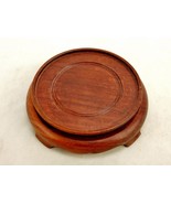 Wooden Round 4&quot; Footed Display Base, Sturdy, Holds Awards, Dolls, Vases,... - $26.79 CAD