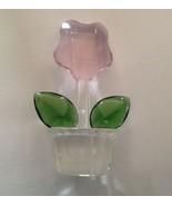 Glass Floral- Pansy/ Glass Figurine   by Avon  3.5 Inches - £14.24 GBP