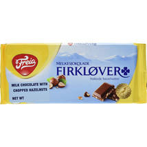 Freia- Firklover Milk Chocolate with chopped Hazelnuts 60g (2.12oz)  - $3.90