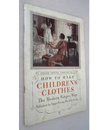 Singer How to Make Children&#39;s Clothes advertising sewing book vintage 19... - €13,77 EUR