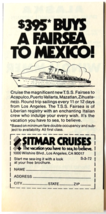1972 Sitmar Cruise Line Advertisement TSS Fairsea Mexico Ship Vintage F6K - $28.14 CAD