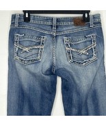 BKE Buckle Jeans Sabrina Women&#39;s 29 Blue Denim Stretch - $306.56 MXN