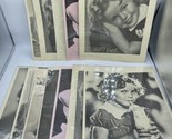 Shirley Temple Ephemera Lot Printed Or Copied Pictures Sepia Black &amp; Whi... - $9.74