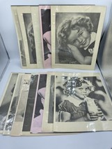 Shirley Temple Ephemera Lot Printed Or Copied Pictures Sepia Black &amp; Whi... - £7.66 GBP