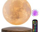 Levitating Moon Lamp, 18 Colors 6 In Floating Moon Lamp, 3D Led Printing... - £108.68 GBP
