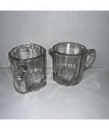 Lot Of 6 Anchor Hocking Glass Creamer for Coffee Tea Maple Syrup Serving 2.5 oz - £16.45 GBP