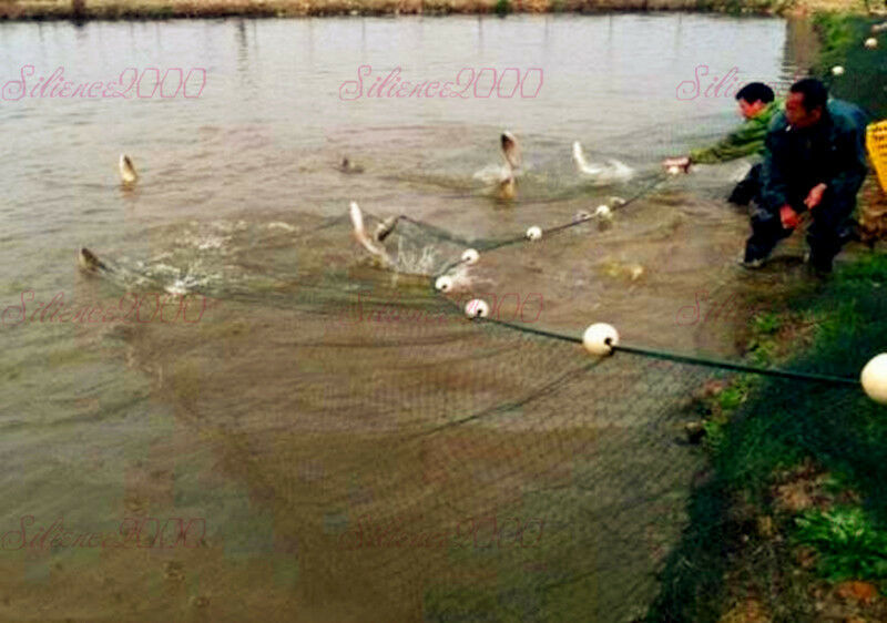 Green Mesh 1.5x1.5cm Customize Hand Made Beach seine/ Drag Nets