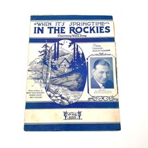 Vintage Sheet Music When Its Springtime In The Rockies 1929 - £9.03 GBP