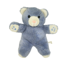 11&quot; Vintage Chosun Baby Blue + White Teddy Bear Stuffed Animal Plush Toy Lovey - £44.41 GBP