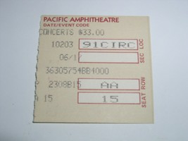 Linda Ronstadt Concert Ticket Stub Vintage 1990 Pacific Amphitheatre Costa Mesa - £59.80 GBP