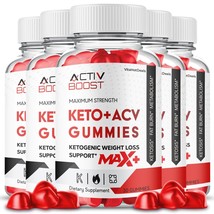 5 Pack Activ Boost Max + Keto ACV Gummies 2x Stronger Formula - £104.54 GBP