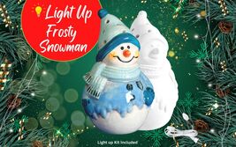 Light Up Holiday Christmas Frosty Snowman - Ceramic Bisque - Unpainted o... - $45.00