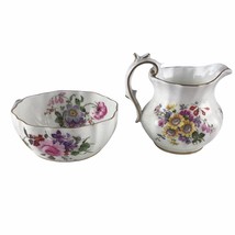 Royal Crown Derby Posies Individual Creamer and Open Sugar Bowl Made In England - £22.25 GBP