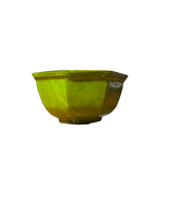 Vintage Made In Italy Pottery Bowl Octagon Shape Green 7&quot; PV67319 - £38.69 GBP