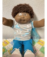 Vintage Cabbage Patch Kid AA Boy Brown Fuzzy Hair Brown Eyes Head Mold #... - $484.30 CAD