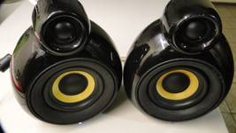 Pair Of Scandyna MicroPod SE Bluetooth Speakers  Black Made In Denmark - £98.51 GBP