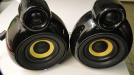 Pair Of Scandyna MicroPod SE Bluetooth Speakers  Black Made In Denmark - $124.32