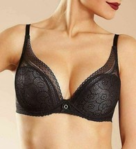 Chantelle 3682 Festivite Underwire Contour Bra Sz 34DDDD Black - $37.62