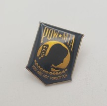 POW MIA &quot;You Are Not Forgotten&quot; US Military Lapel Hat Pin - $14.65