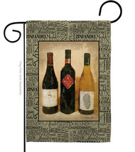 3 Wine Bottles Garden Flag 13 X18.5 Double-Sided House Banner - £15.96 GBP