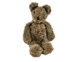 16&quot; VINTAGE HANNE KRUSE BROWN TEDDY BEAR STUFFED ANIMAL PLUSH TOY W/ TAG - $65.55