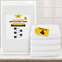 Microfiber Applicator Pads 4 Pk For Natural Stone Marble &amp; most Tile &amp; Grout NEW - £11.02 GBP