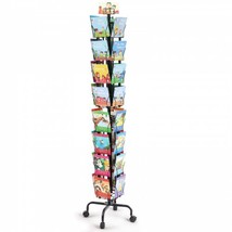 Greeting Cards Display Rack, 32 Pockets Rotating Postcard Brochure Display S... - $100.57