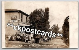 East Springfield OH RPPC Street Scene General Store Towns People Postcar... - $64.95