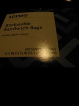 Solimo Sandwich Storage Bags, 300 Count. Condition New. - $5.89