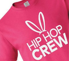 NEW Adult Hip Hop Crew Easter Bunny Tee T-shirt pink sz S/M short sleeve - £7.95 GBP