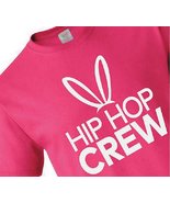 NEW Adult Hip Hop Crew Easter Bunny Tee T-shirt pink sz S/M short sleeve - £7.82 GBP
