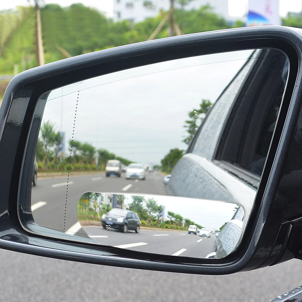 2pcs Car Rearview Mirror Auxiliary Blind Spot 360 Degree Wide Angle Parking Re - £10.21 GBP