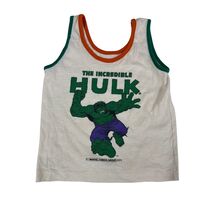 Vintage 1975 Incredible Hulk Marvel Superhero tank top little boys 4-6 - $74.00