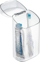 iDesign Rain Toothbrush Holder with Lid for Toothpaste, Electric Toothbrush, Wat - £19.26 GBP