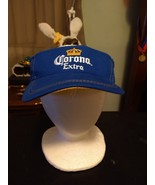 Corona Extra Beer Sun Visor Hat Cap One Size Unisex Blue Strapback Great... - $280.89 MXN