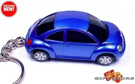 Rare Key Chain Blue Vw New Beetle Volkswagen Bug Volkswagon Custom Ltd Nice Gift - $48.98