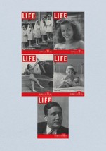 Life Magazine Lot of 5 Full Month of September 1940 2, 9, 16, 23, 30 WWII ERA - £37.85 GBP