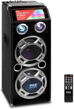 Pyle PSUFM1035A 1000W Portable Wireless DJ Speaker System - Black - $3,177.32 MXN