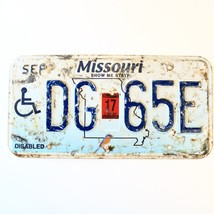 2017 United States Missouri Disabled Passenger License Plate DG 65E - €10,38 EUR