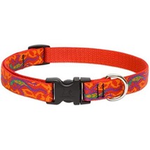LupinePet Originals 3/4&quot; Go Go Gecko 13-22&quot; Adjustable Collar for Medium... - $23.62
