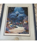 LENOX COLLECTIONS DOLPHIN’S PARADISE ERIC VAN RAENDONCK FRAMED PICTURED ... - €34,16 EUR