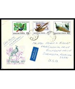 1977 HUNGARY Air Mail Cover - Pecs to Sarasota, Florida USA w/ Letter N10  - $2.96