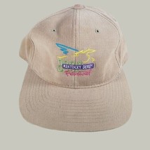 Kentucky Derby Mens Hat Strap back Adjustable 2000 Tan VTG - $11.98