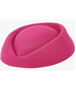 Pink Fushia Pillbox Stewardness Hat - $33.85 CAD