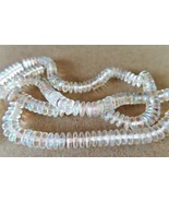 50 6mm Czech Glass Rondelle Beads: Crystal AB - $35.45 MXN